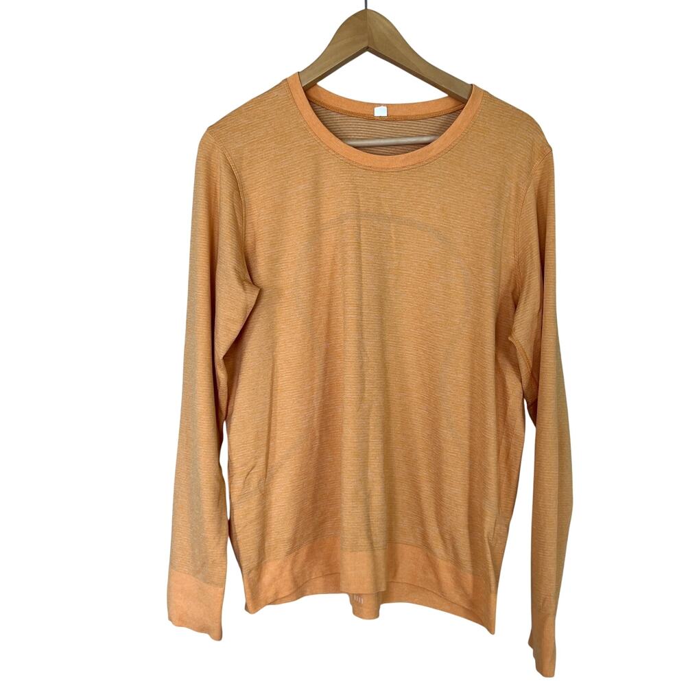 Lululemon Swiftly Relaxed Long Sleeve Top Shirt Size 10 Summer Glow Mango Dream
